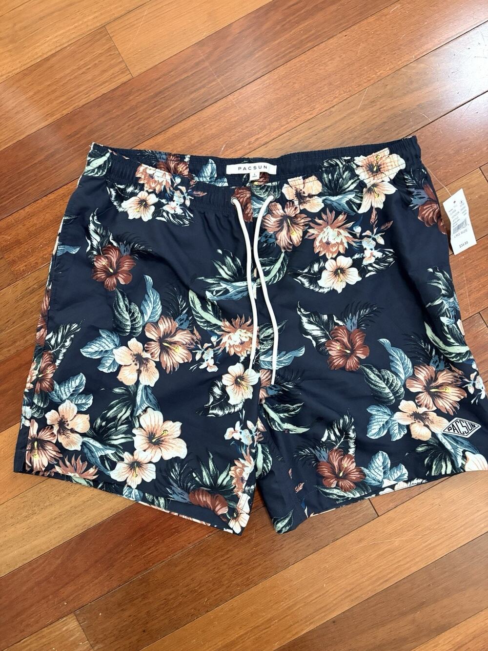 Pacsun men’s floral swimsuit board shorts boardies large NEW WITH TAGS